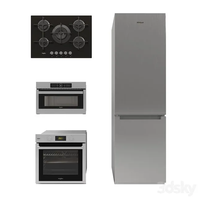Whirlpool Kitchen appliances Whirlpool set 3D Model