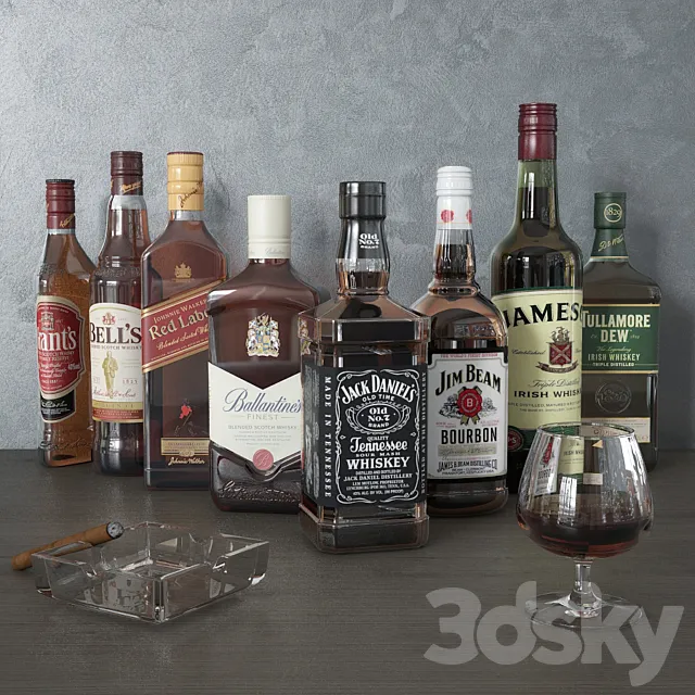 Whiskey Bottles Free Download
