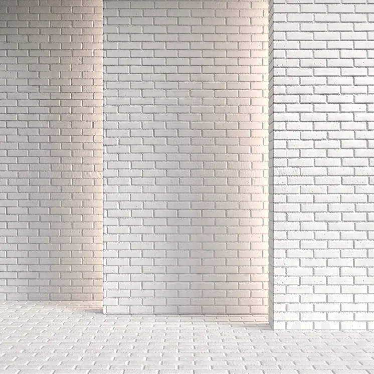White brick 04 3D Model Free