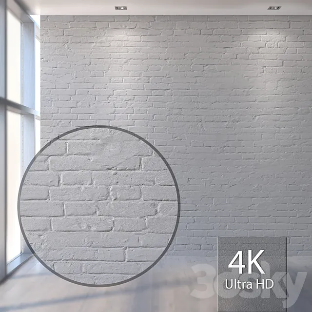 White brick 977 3D Model