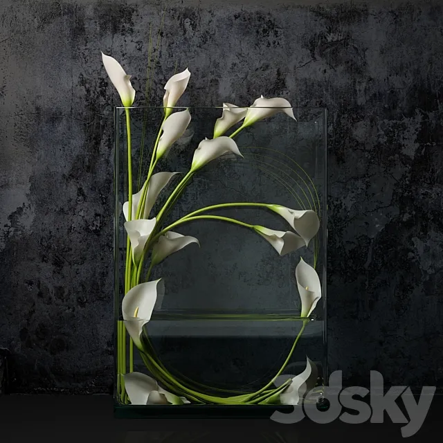 White calla 3D Model