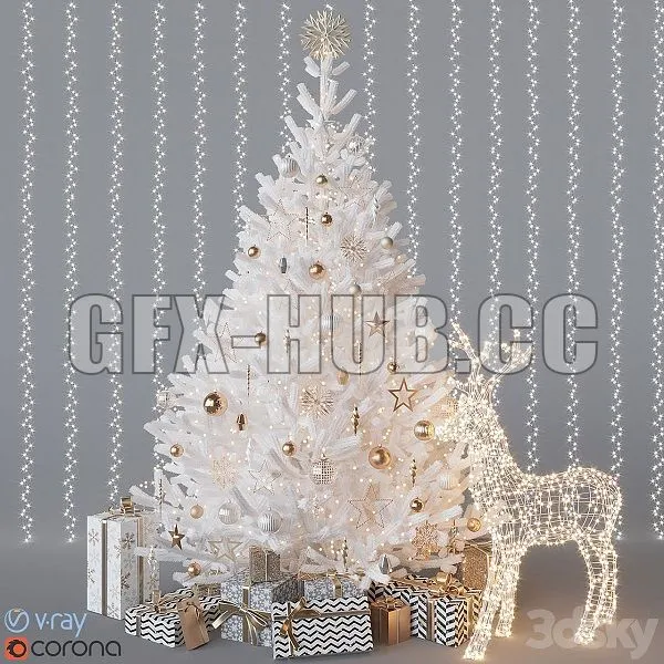 White Christmas Tree 1 Free Download