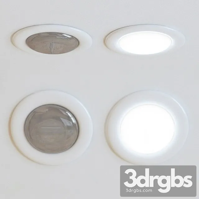 White Downlight 3D Model Free