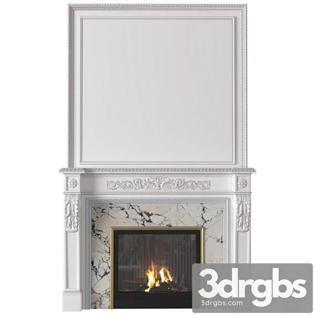 White Fireplace In A Classic Style Fireplace In Classic Style Free Download