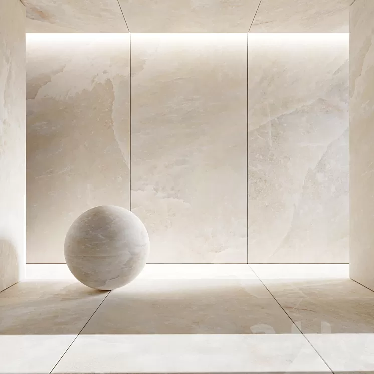 White Gold Porcelain Tile 3D Model Free Download