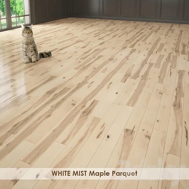 WHITE MIST Maple Parquet 3DModel