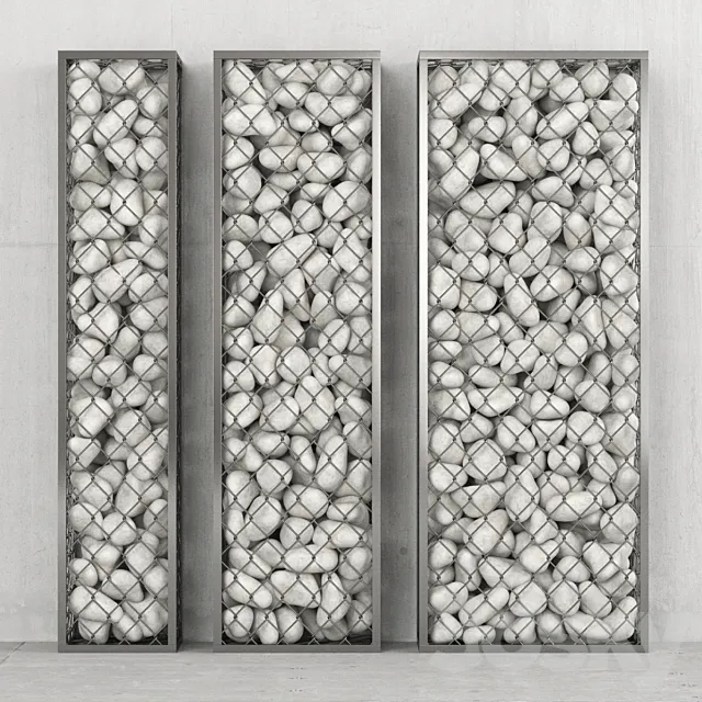 White Pebble Gabions Free Download