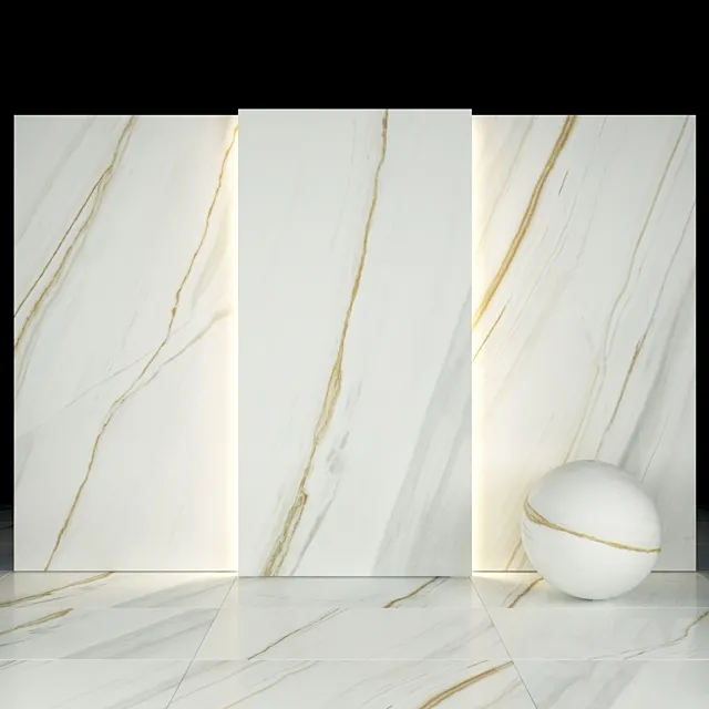 White Pentelicus Marble 3D Model