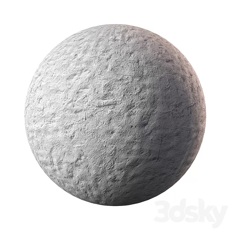 White plaster 05 3D Model