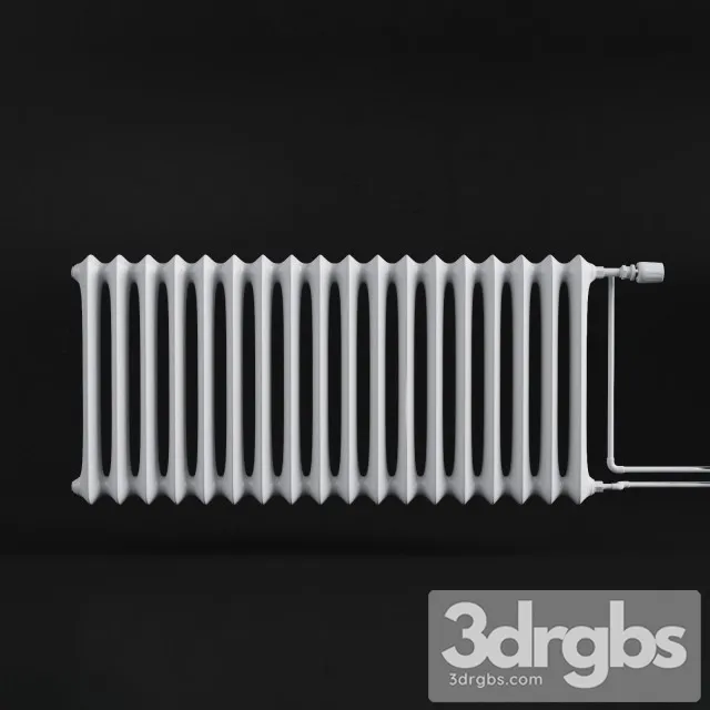 White Radiator 3D Model Free
