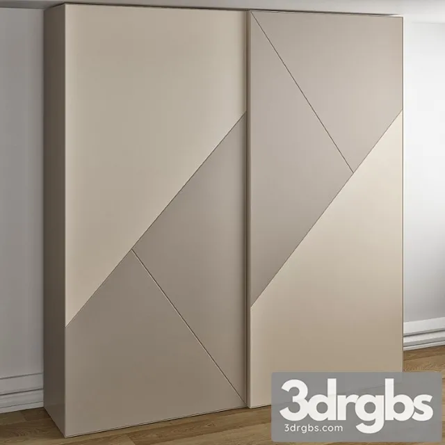 White Wardrobe Cross 3D Model Free