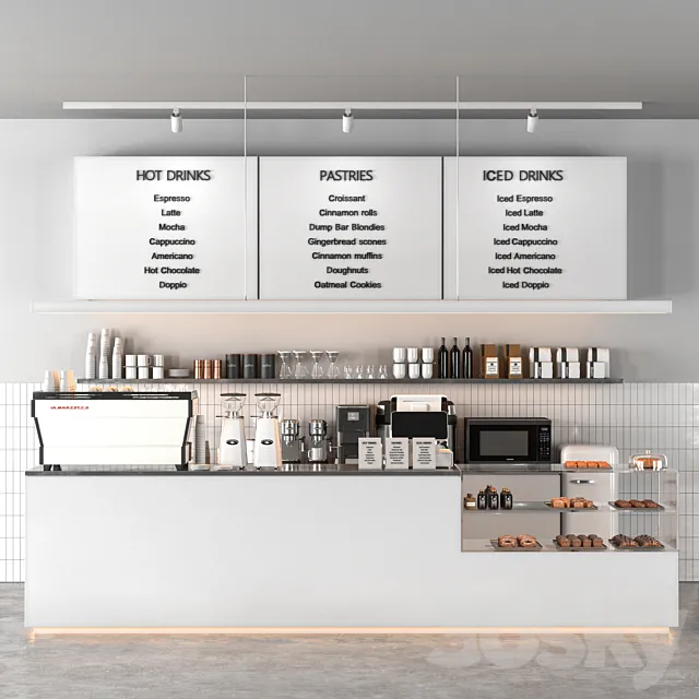 White_Cafe 3D Model