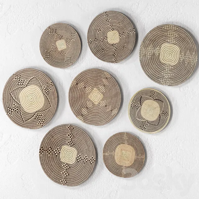 Wicker African wall baskets Free Download