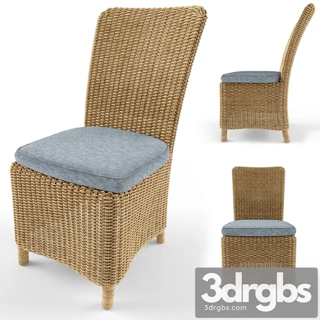 Wicker chair 2 3D Model Free