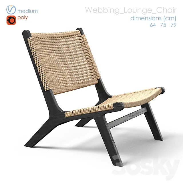 wicker chair 3D Model