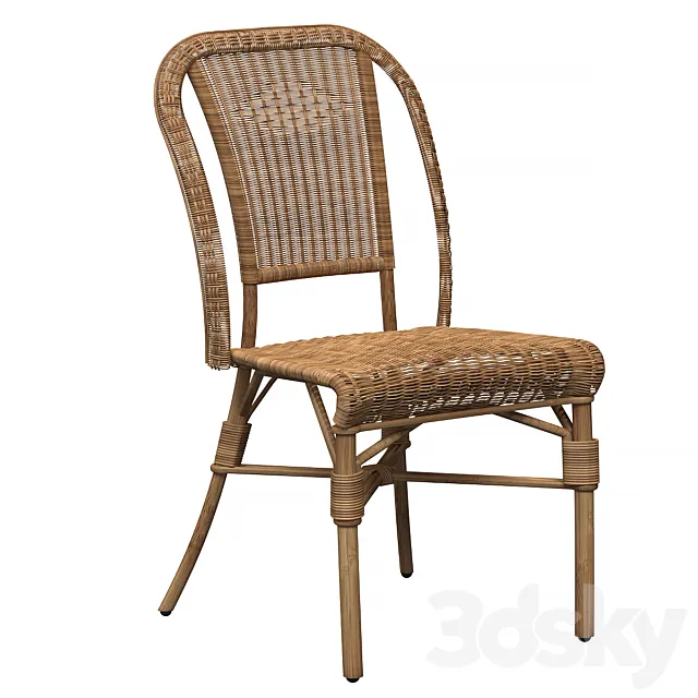 Wicker chair Albertine by KOK Free Download