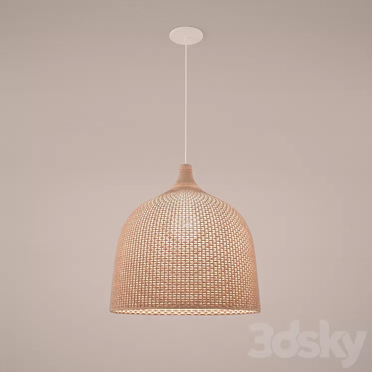 Wicker Chandelier 3D Model