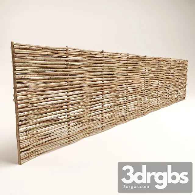 Wicker Fence 3D Model Download