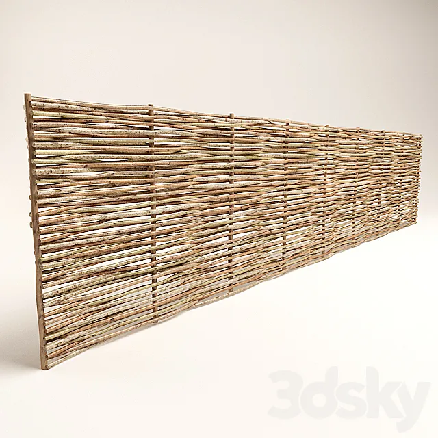Wicker fence 3DModel