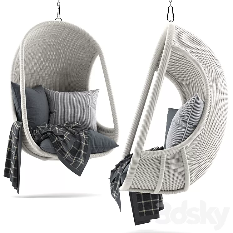 Wicker Hanging Chair Rh 3D Model