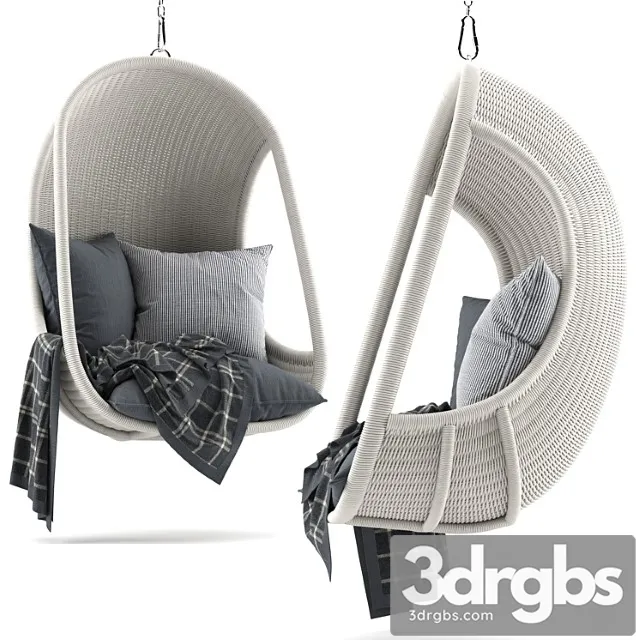 Wicker hanging chair rh