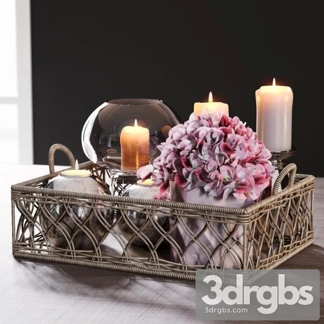 Wicker Tray 3D Model Free