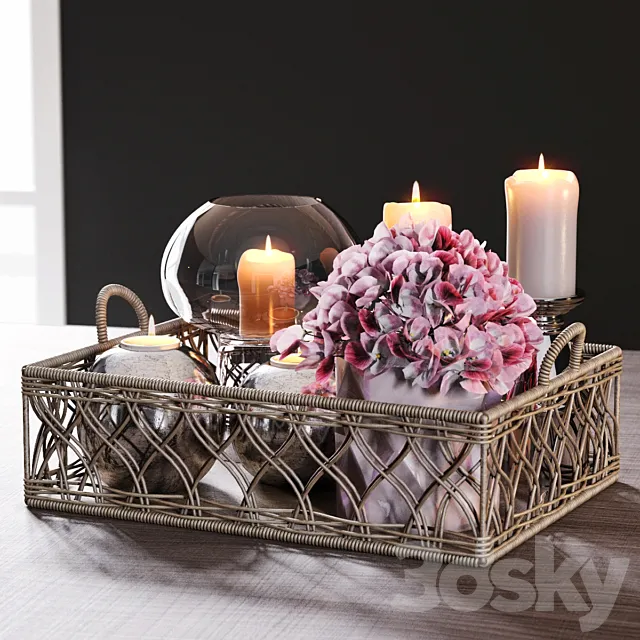 Wicker tray 3DModel