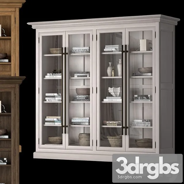 Wide cabinet 20th c 3D Model Free