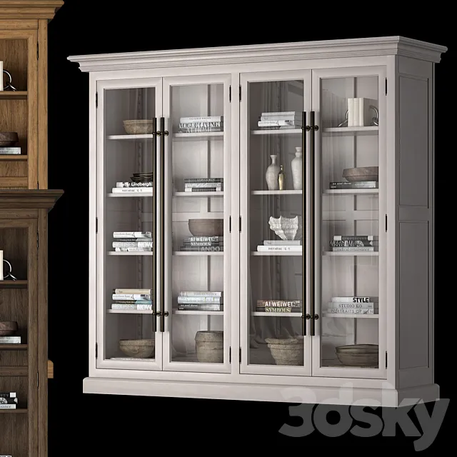 Wide cabinet 20TH C 3D Model