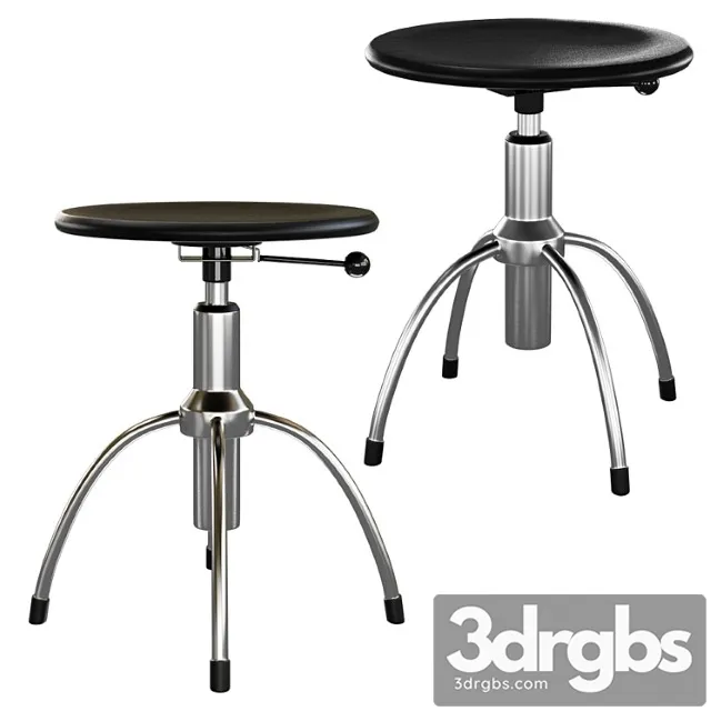 Wilde + spieth se 43 swivel stool 2 3D Model Free