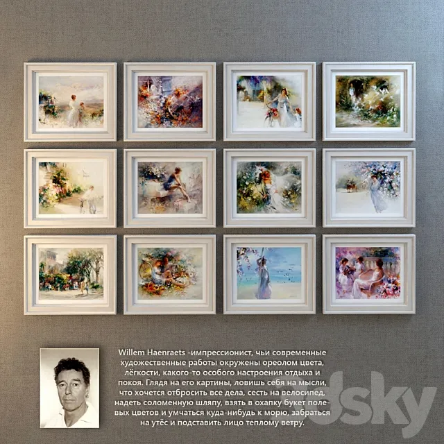 Willem Haenraets Air painting 3D Model