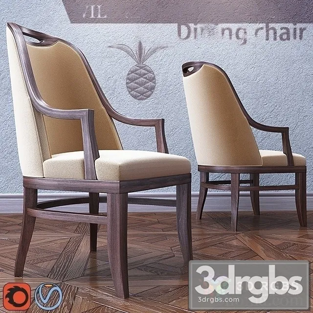 Williams Sohoma Dining Chair 3D Model Free