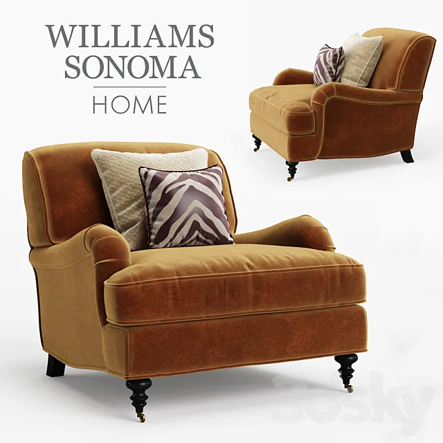 Williams Sonoma Bedford Chair 3D Model
