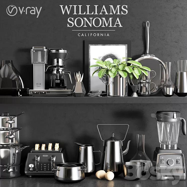 Williams Sonoma Chrome Set