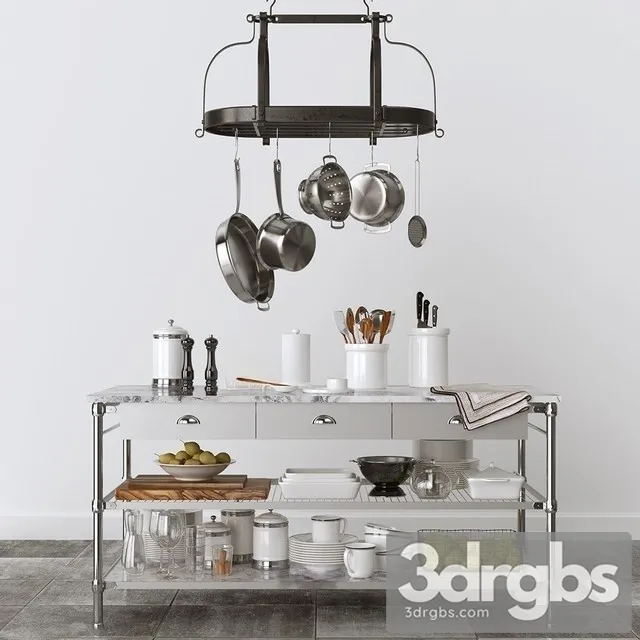 Williams Sonoma Decor Set 3D Model Free