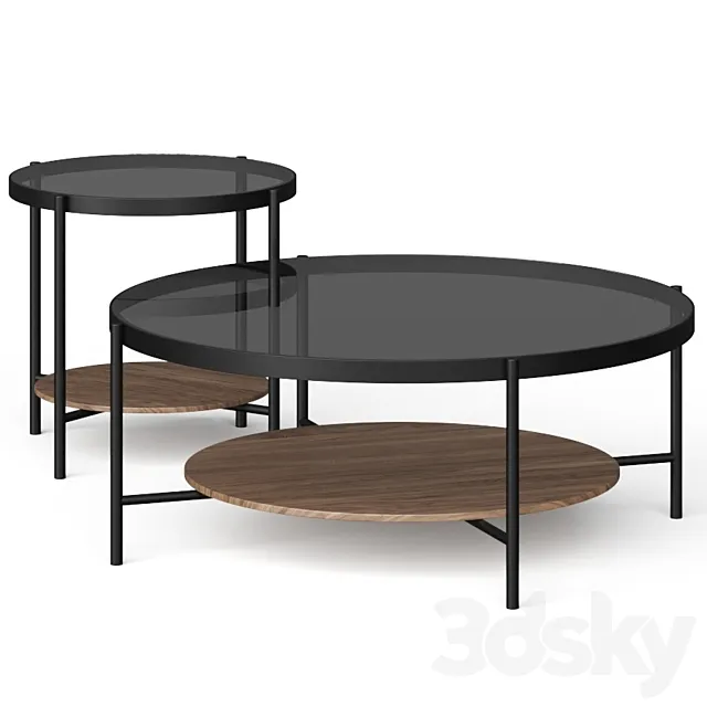 Williams-Sonoma West Elm Rockville Coffee Table 3D Model