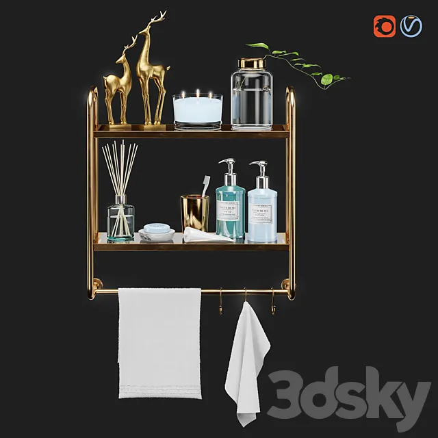 Williams- sonoma_set for bathroom-04 3DModel