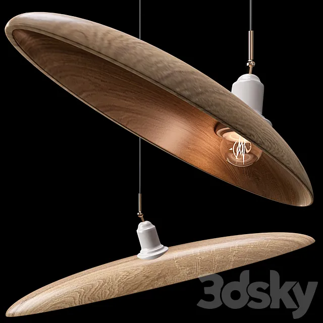 Willlustr wood pendant light 3DModel