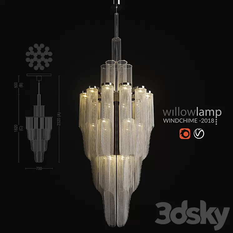 Willowlamp – Windchime -2018 3D Model