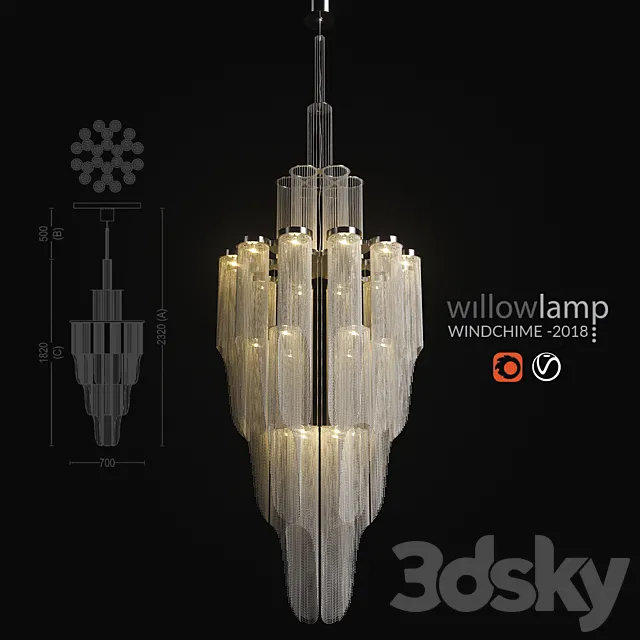 Willowlamp - Windchime -2018 3DModel