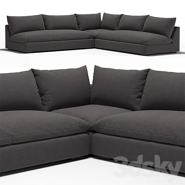 Winda modern classic charcoal 3D Model