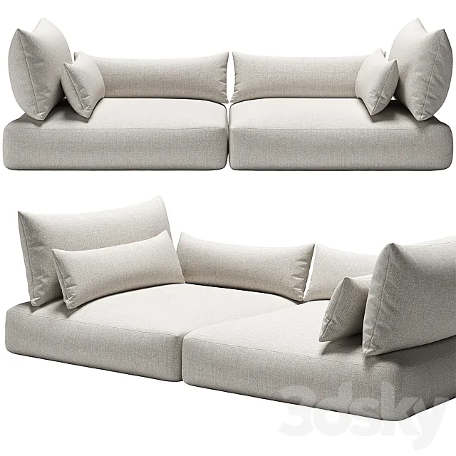 Window Seat Cushion Set 3 3D Model