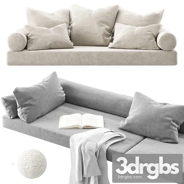 Window seat set 01 3D Model Free