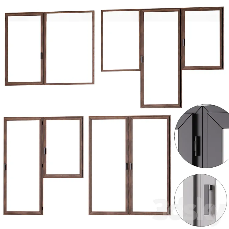 Window set 03 3D Model Free