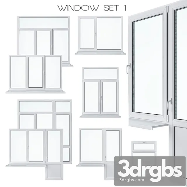 Window set 1 3D Model Free