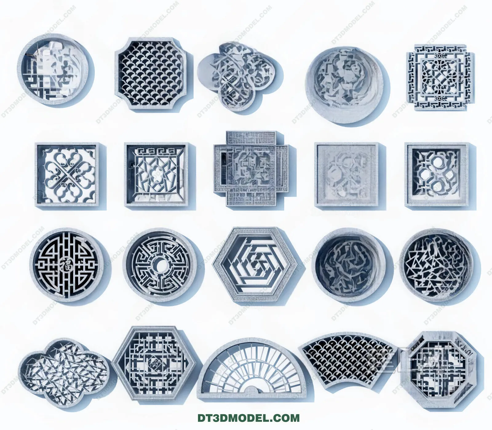 Windows 3D Blocks - 3D Model - 020