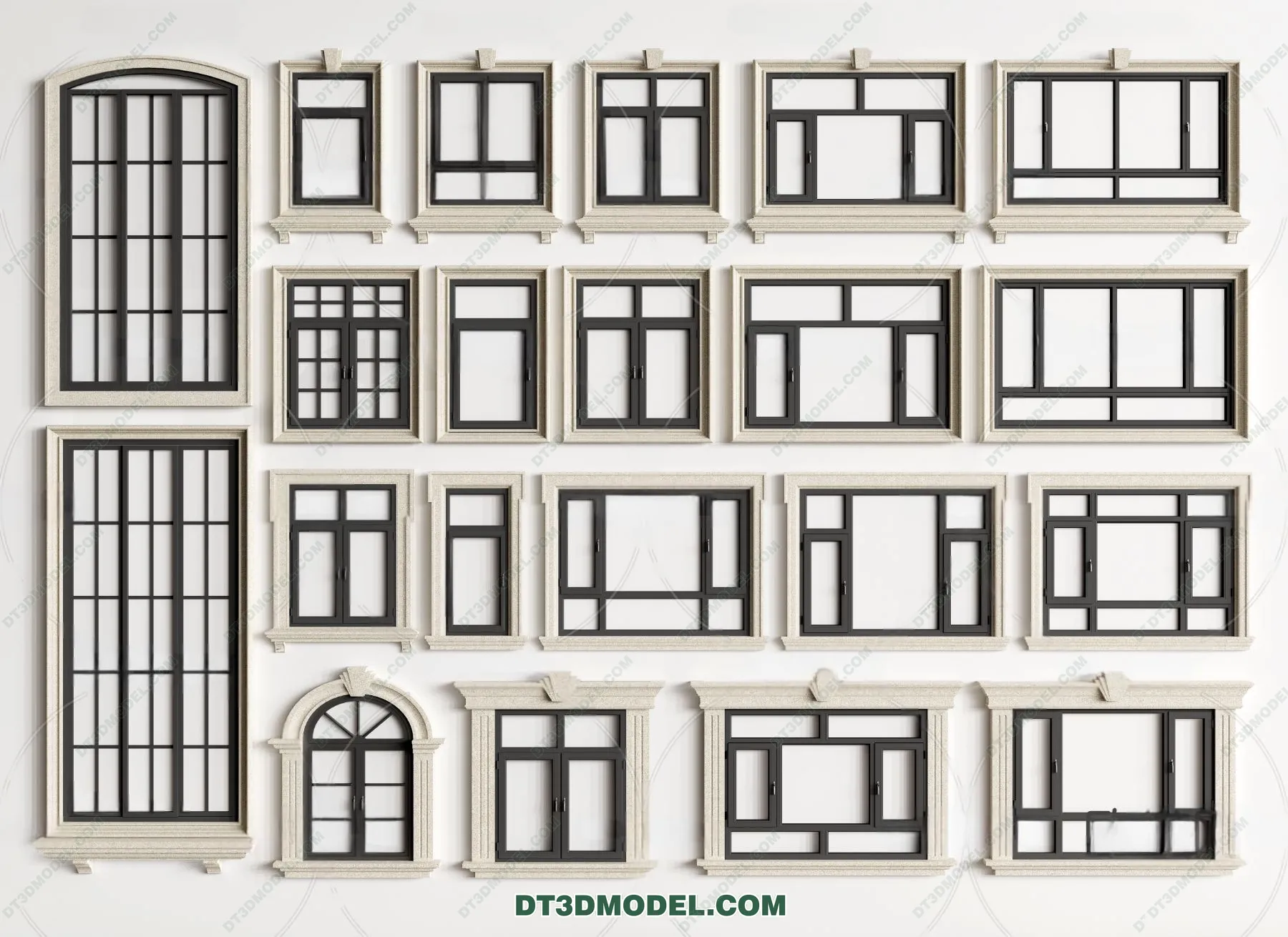 Windows 3D Blocks - 3D Model - 032