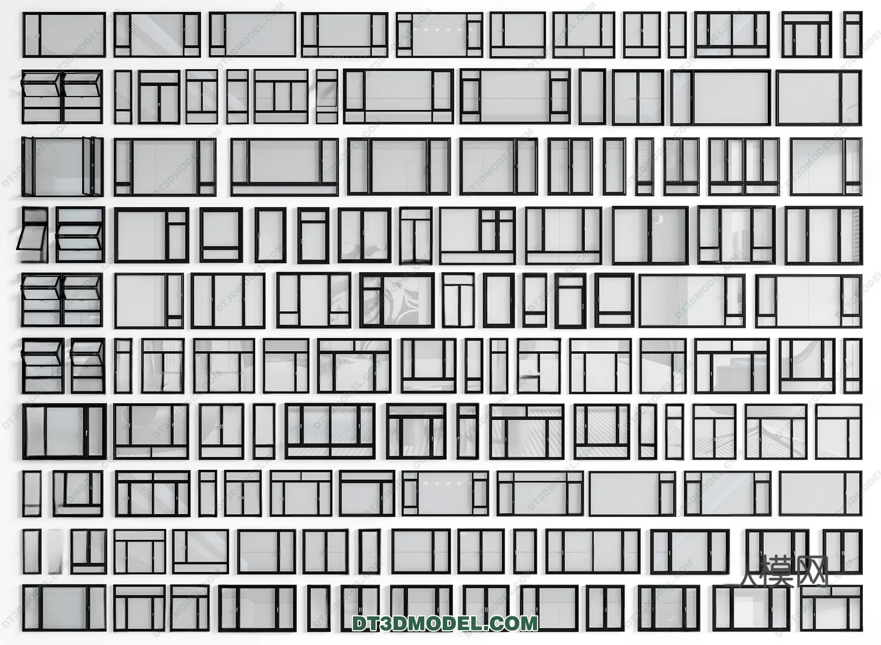 Windows 3D Blocks - 3D Model - 057