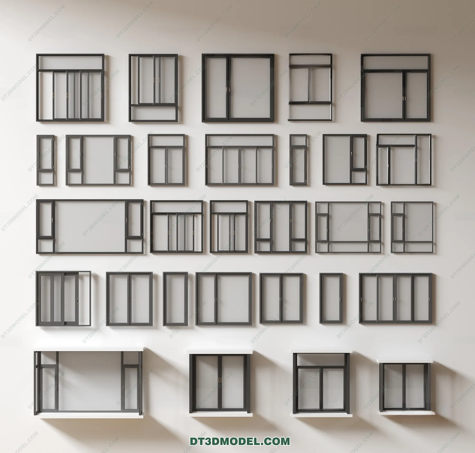 Windows 3D Blocks - 3D Model - 065