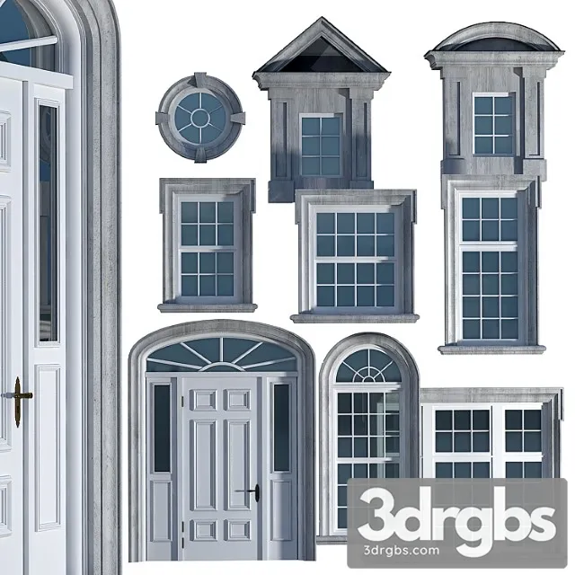 Windows And Doors Classic 2 3D Model Download